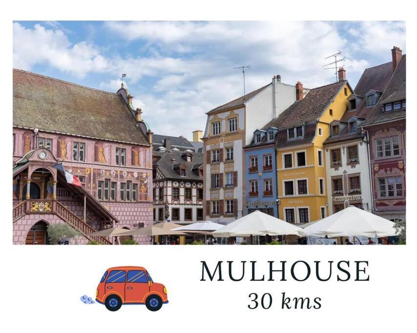 La Sorciere In A Typical Alsatian House Apartment Rouffach Exterior photo